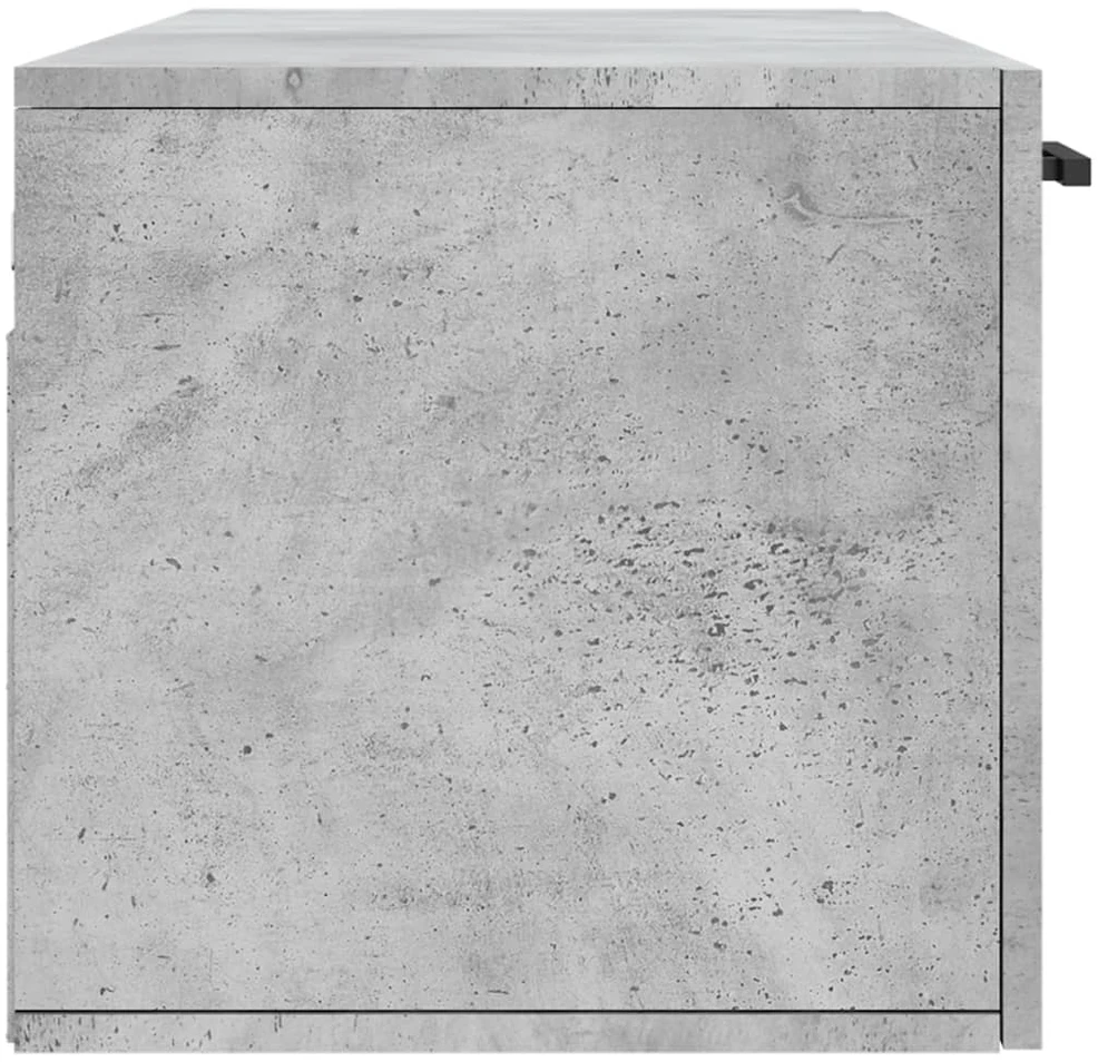 Sieninė spintelė, betono pilka, 100x36,5x35cm, apdirbta mediena