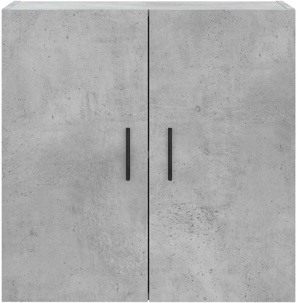 Sieninė spintelė, betono pilka, 60x31x60cm, apdirbta mediena