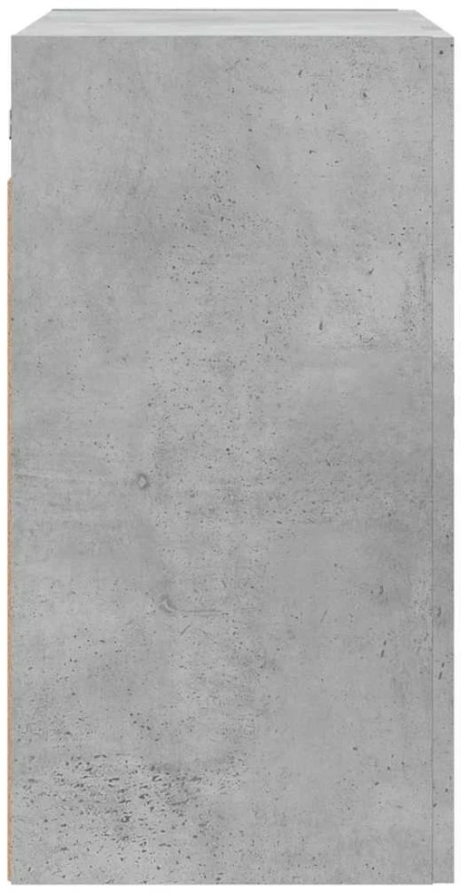 Sieninė spintelė, betono pilka, 60x31x60cm, apdirbta mediena