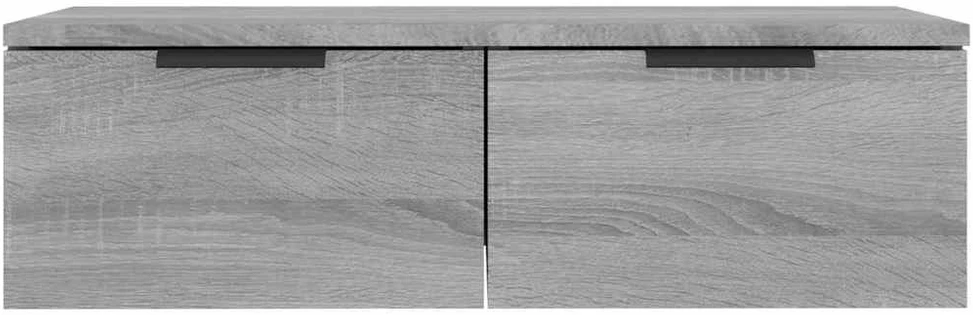 Sieninė spintelė, pilka ąžuolo, 68x30x20cm, apdirbta mediena