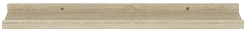 Sieninės lentynos, 2 vnt., sonoma ąžuolo spalvos, 60x9x3 cm