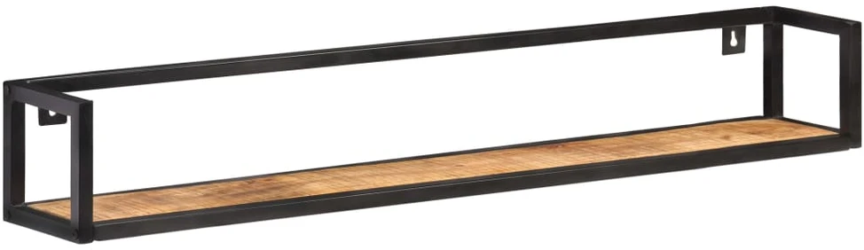 Sieninės lentynos, 2vnt., 120cm, neapdorota mango mediena