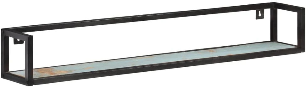 Sieninės lentynos, 2vnt., 120cm, perdirbtos medienos masyvas