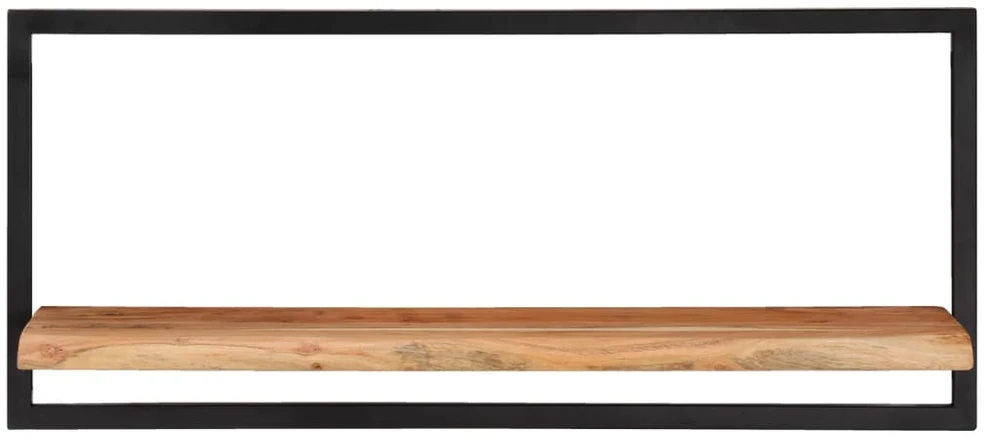 Sieninės lentynos, 2vnt., 80x25x35cm, akacija ir plienas