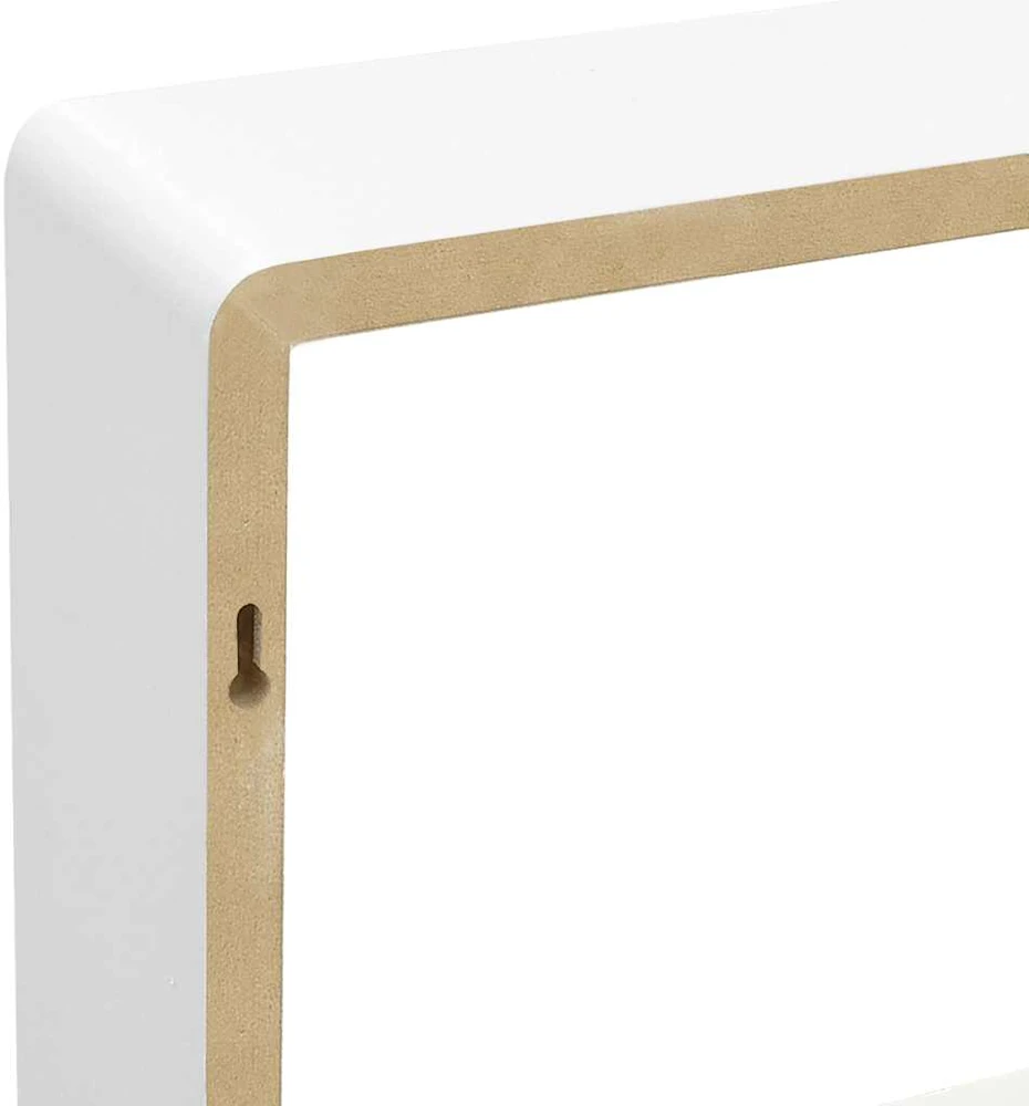 Sieninės lentynos, 3vnt., baltos spalvos, MDF, kubo formos