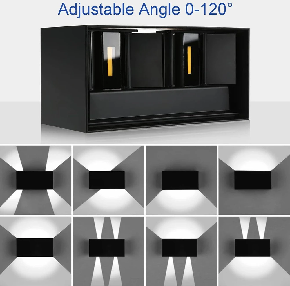 Sieninis lauko LED šviestuvas su judesio davikliu Encoft, 24 W, IP65
