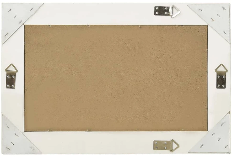 Sieninis veidrodis, baltas, 60x40cm, barokinis stilius