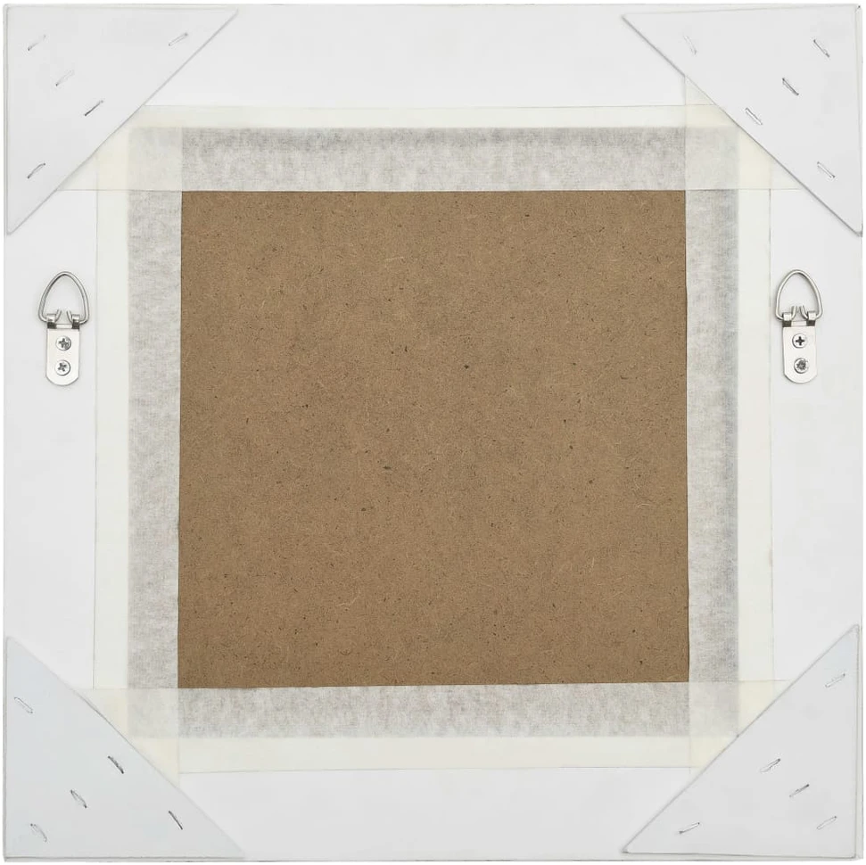 Sieninis veidrodis, sidabrinis, 40x40cm, barokinis stilius