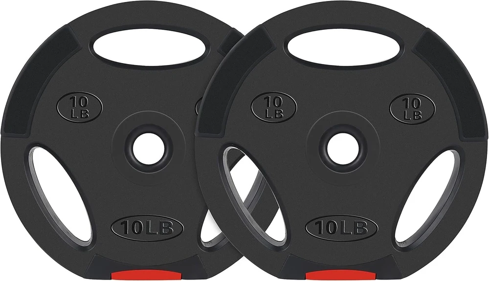 Signature Fitness vinilinės standartinės 1" svorio plokštės jėgos treniruotėms ir sunkumų kilnojimui, 4,5kg pora