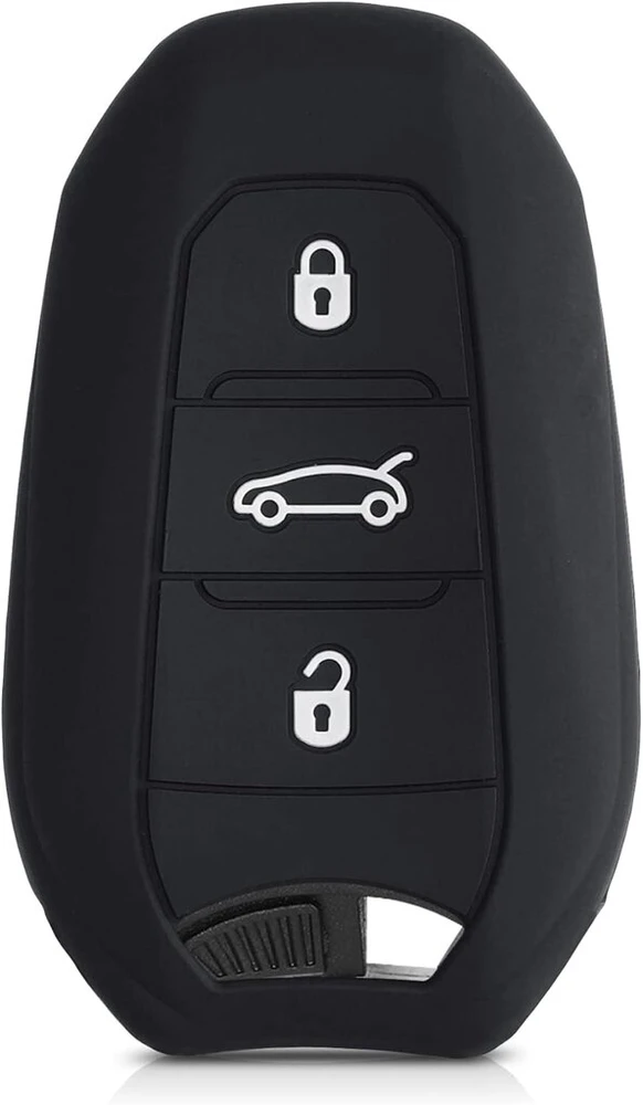 Silikoninis Peugeot/citroen automobilio rakto dėklas, 3 mygtukų