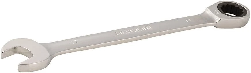 Silverline 783122 raktas su terkšle, fiksuota galvutė, 17 mm