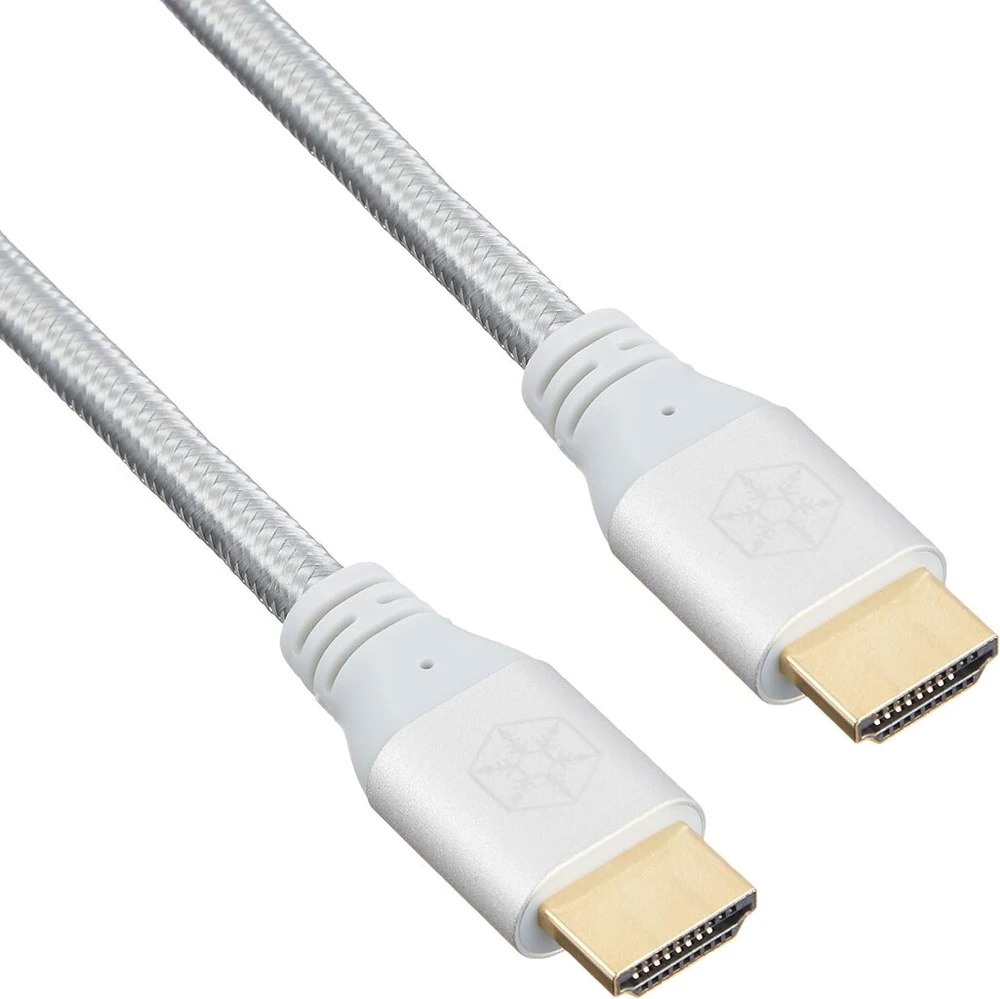 Silverstone Sst-cph01s-1800 - aukščiausios kokybės 1.8 m itin spartus Hdmi kabelis, 4k, 2.0b, 60 Hz, 18 Gbps, Arc, Hdr, 3d, Ethernet, sidabrinis