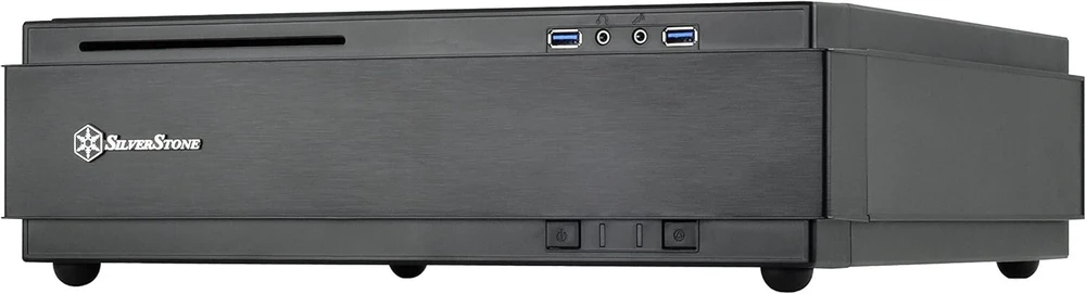 Silverstone Sst-ml07b - Milo Slim Htpc Mini-itx kompiuterio korpusas, juodas