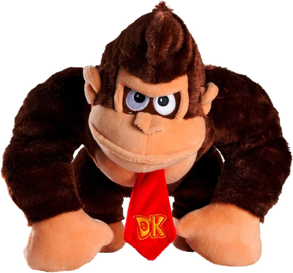 Simba Toys Super Mario Donkey Kong, 27 cm pliušinis žaislas, tinkamas nuo pirmųjų gyvenimo mėnesių