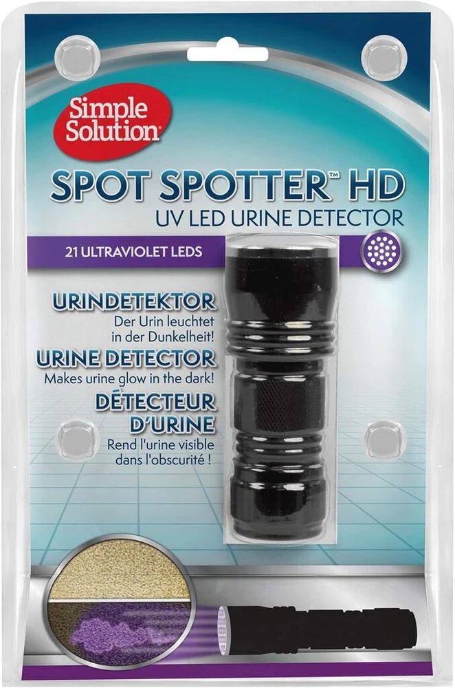 Simple Solution Spot Spotter Uv Led šlapimo detektorius, skirtas aptikti ir pašalinti naminių gyvūnų šlapimo dėmes ir kvapus
