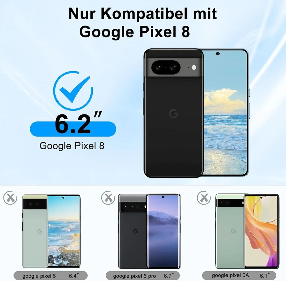 Simply Speakers skaidrus kristalinis telefono dėklas, skirtas Google Pixel 8, atsparus pirštų atspaudams ir pageltimui, atsparus įbrėžimams, smūgiams, palaiko belaidį įkrovimą