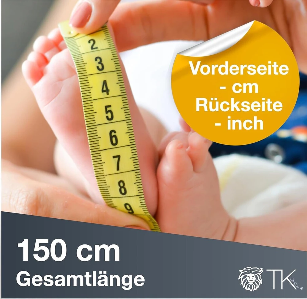 Siuvimo matavimo juosta 150 cm, su dėklu