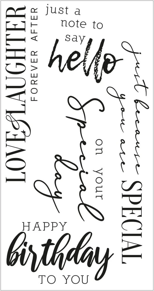 Sizzix 665408 skaidrūs antspaudai Sunnyside Sentiments #6, autorius Pete Hughes, įvairiaspalviai, vienas dydis
