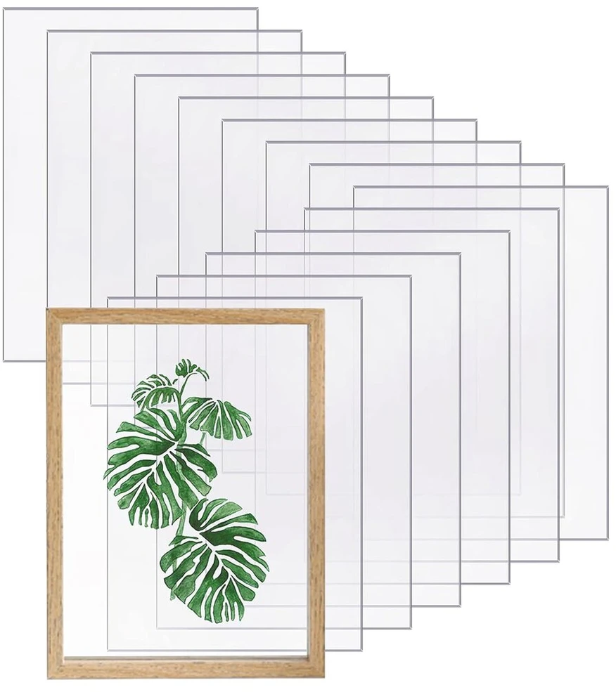 Nuotraukų rėmelis Skaidrūs akrilo lakštai akrilo lakštai akrilo stiklas 180 x 130 x 27 mm plastikinė plokštė skaidraus organinio stiklo pakaitinės plokštės nuotraukų rėmeliams stiklo pakaitimo pakuotė iš 15