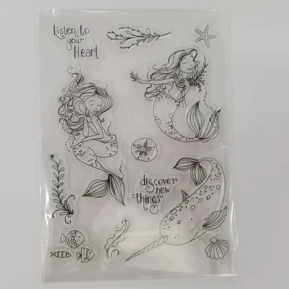 Skaidrus antspaudas atvirukams, dekoravimui ir "scrapbooking"