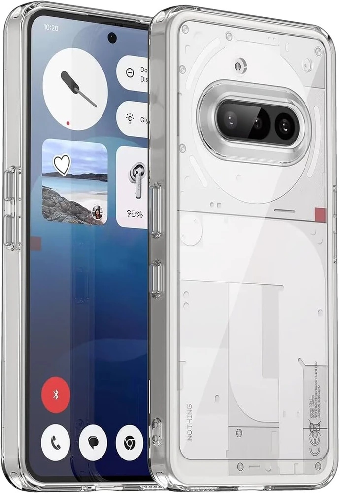 Skaidrus dėklas Nothing Phone 3a, Pc+tpu, atsparus smūgiams