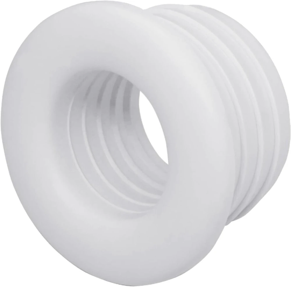 Skir'co 5 vnt. baltos 40 x 25 mm guminės movos drenažo vamzdžiui, guminė jungtis, vamzdžio adapteris, guminis reduktorius