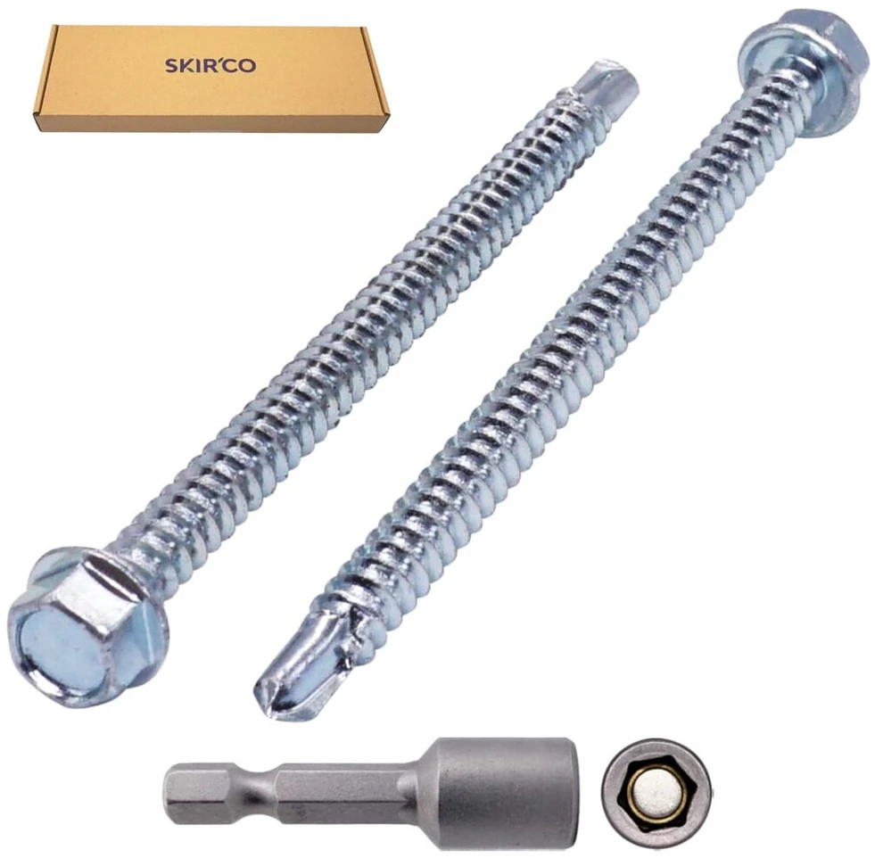 Skir'co (60 vnt.) Din 7504k cinkuoto plieno 5.5 x 80mm sraigtai, savaime gręžiantys sriegikliai, šešiabriaunė galvutė