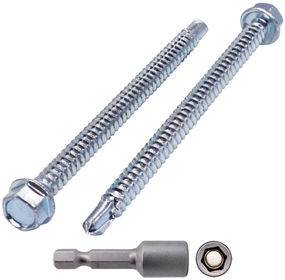 Skir'co (60 vnt.) Din 7504k cinkuoto plieno 5.5 x 80mm sraigtai, savaime gręžiantys sriegikliai, šešiabriaunė galvutė