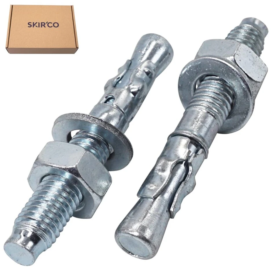Skir'co pleištiniai inkarai, m10 x 70 mm, metaliniai kaiščiai, inkariniai varžtai, mūro tvirtinimo elementai, betono išsiplėtimo inkarai, 35 vnt.