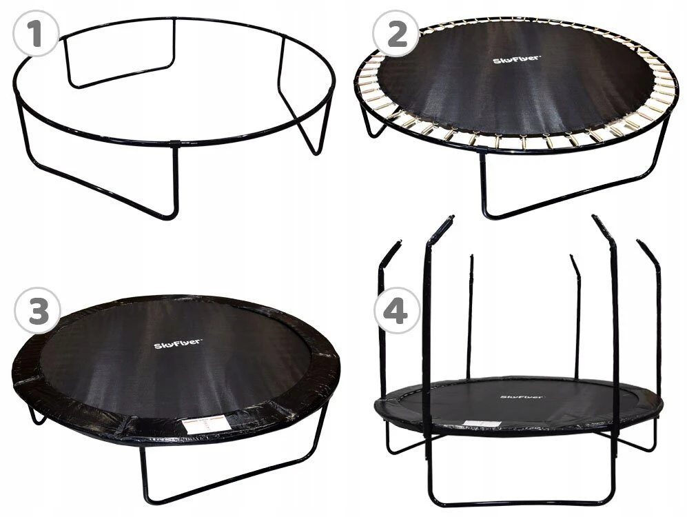 Skyflyer sodo batutas + kopėčios 10ft 304cm