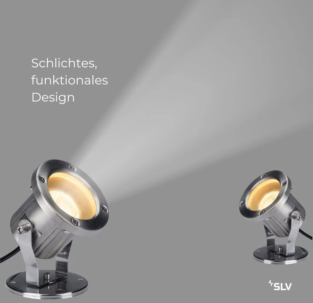 Slv Nautilus šviestuvas, nerūdijantis plienas 316, sidabrinis