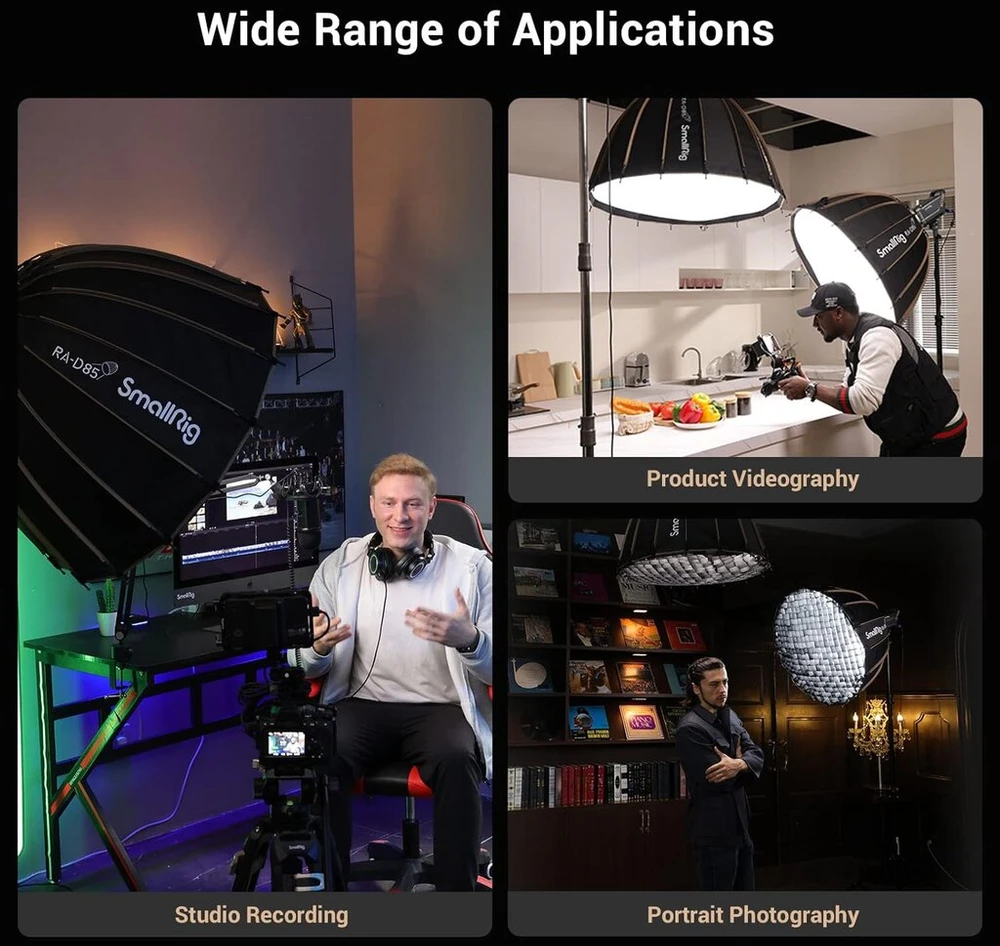 Smallrig Ra-d85 85cm Parabolinė Softbox su Bowens laikikliu
