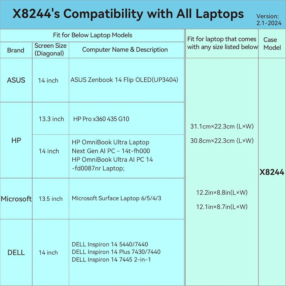 Smatree kietas eva apsauginis dėklas, suderinamas su 13.3 colių hp pro x360 435 g10 nešiojamojo kompiuterio krepšiu (x8244)
