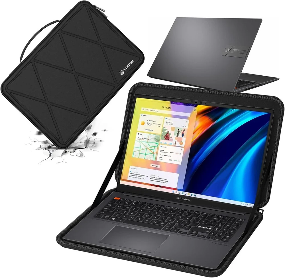 Smatree kietas eva apsauginis dėklas, suderinamas su 15.6 colių asus chromebook cx15, skirtas 15.6 colių vivobook pro 15/vivobook 15, vivobook 15 f512/f512da, s15 s532, asus vivobook s 15 oled (x8273)
