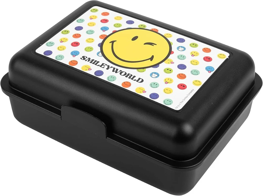 Smileyworld Pietų Dėžutė su Dalikliu, Juoda
