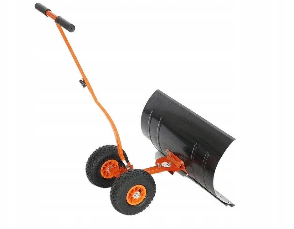 Sniego kastuvas-stumtuvas ant ratų, ergonomiškas, 75 cm