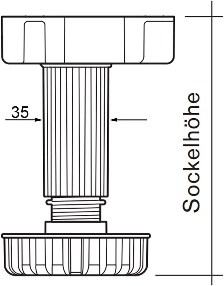 So-tech® Kojelės, 200 mm, reguliuojamos