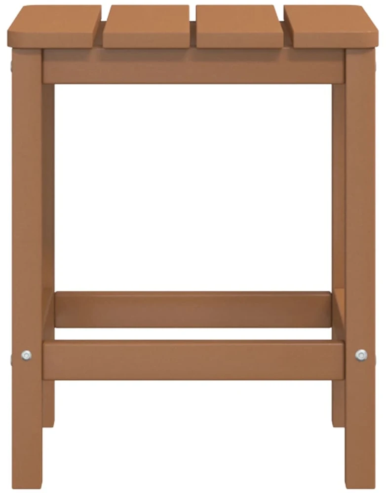 Sodo Adirondack staliukas, rudos spalvos, 38x38x46cm, HDPE