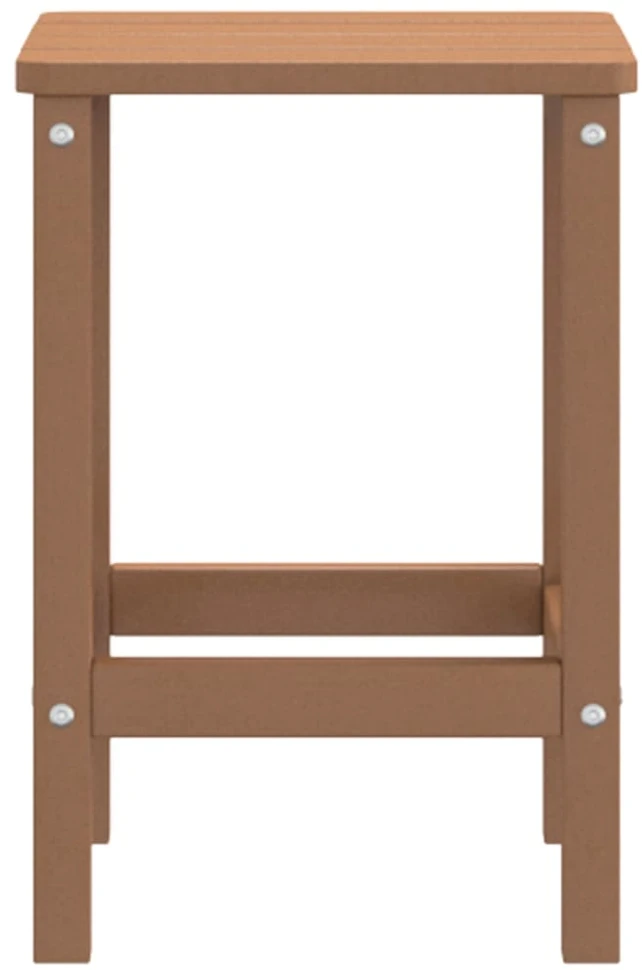 Sodo Adirondack staliukas, rudos spalvos, 38x38x46cm, HDPE