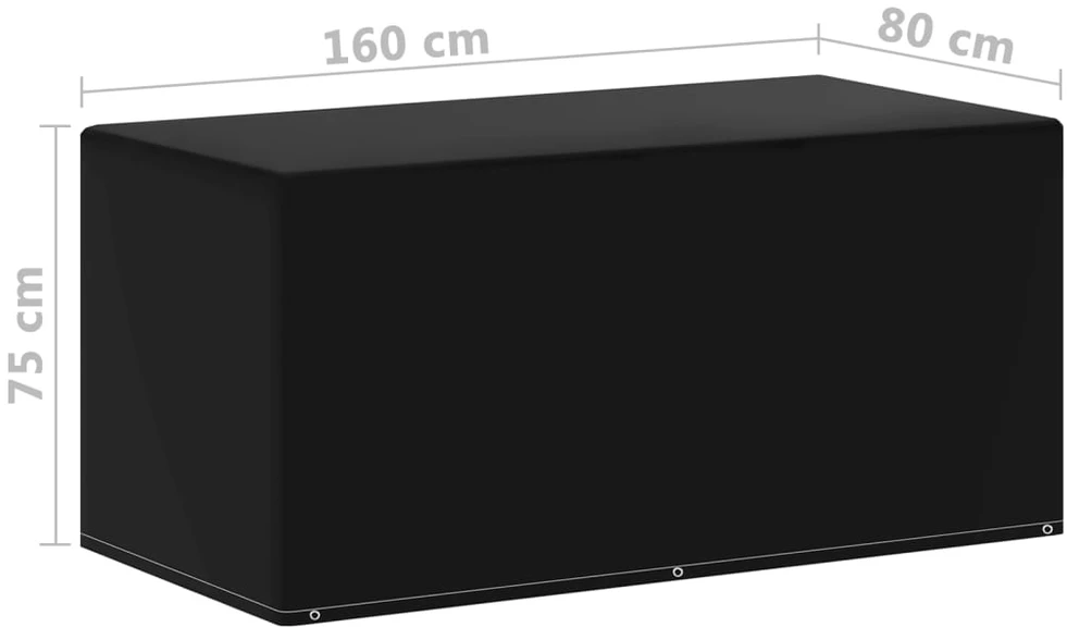 Sodo baldų uždangalai, 2vnt., 160x80x75cm, 6 kilputės
