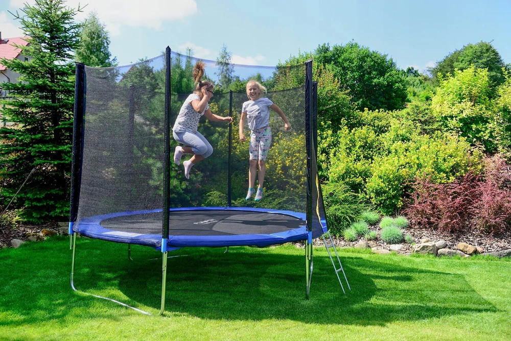 Sodo batutas 312cm 10ft su tinklu ir kopėtėlėmis Funfit