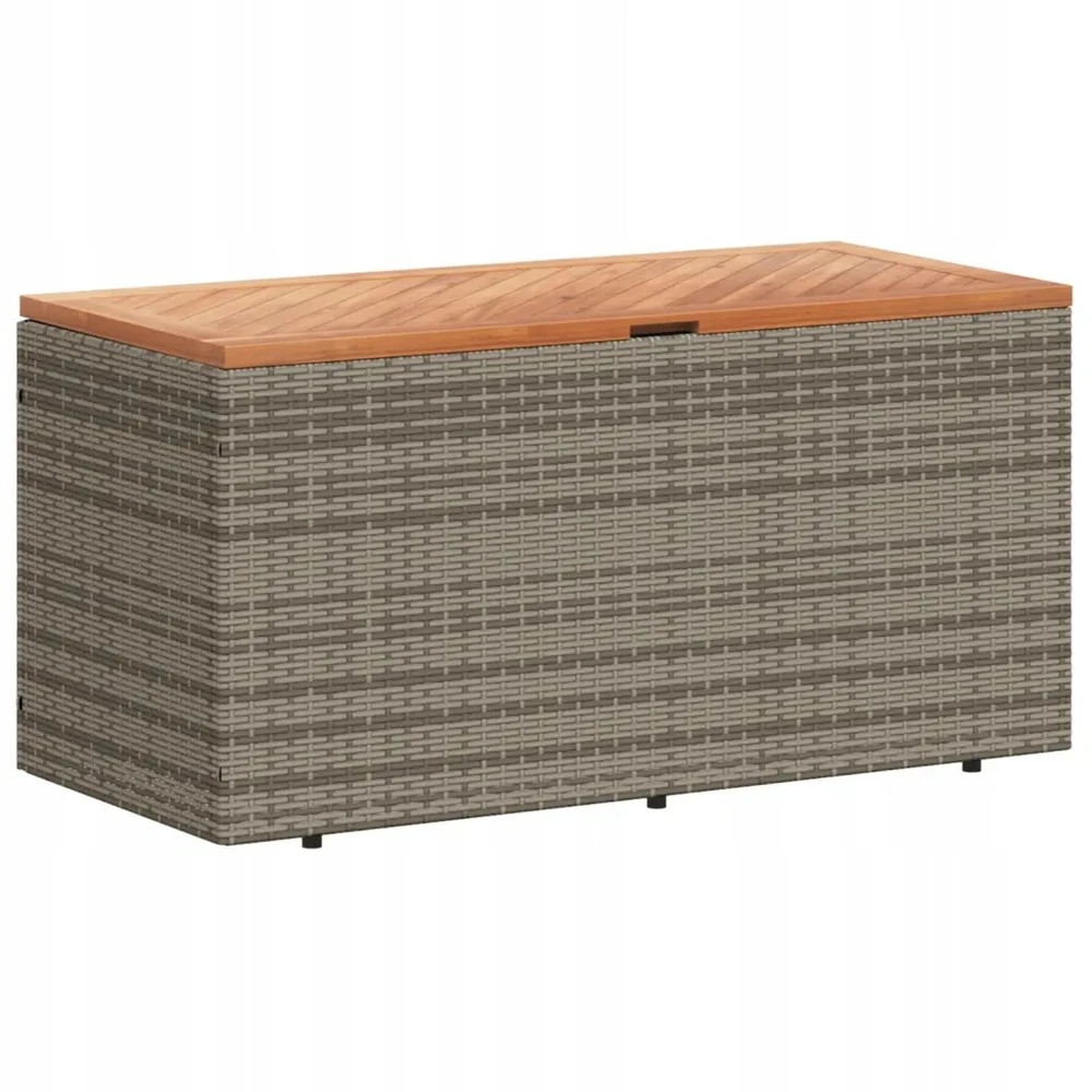 Sodo dėžė iš poliratano 110x50x45 cm pilkai rudos spalvos
