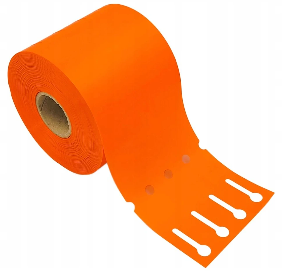Sodo etiketės su kilpele, 25 mm x 25 mm, 25x250, oranžinės, 1000 vnt.