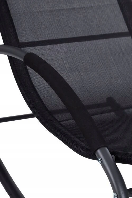 Sodo gultas supamasis krėslas sofa nulinės gravitacijos atlošas galvai juodas multigarden