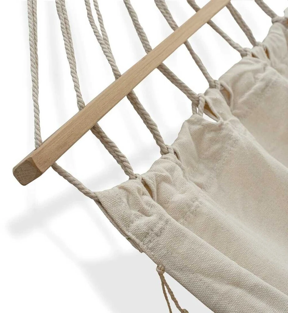 Sodo hamakas su užvalkalu beige boho Tadar 200x100 cm