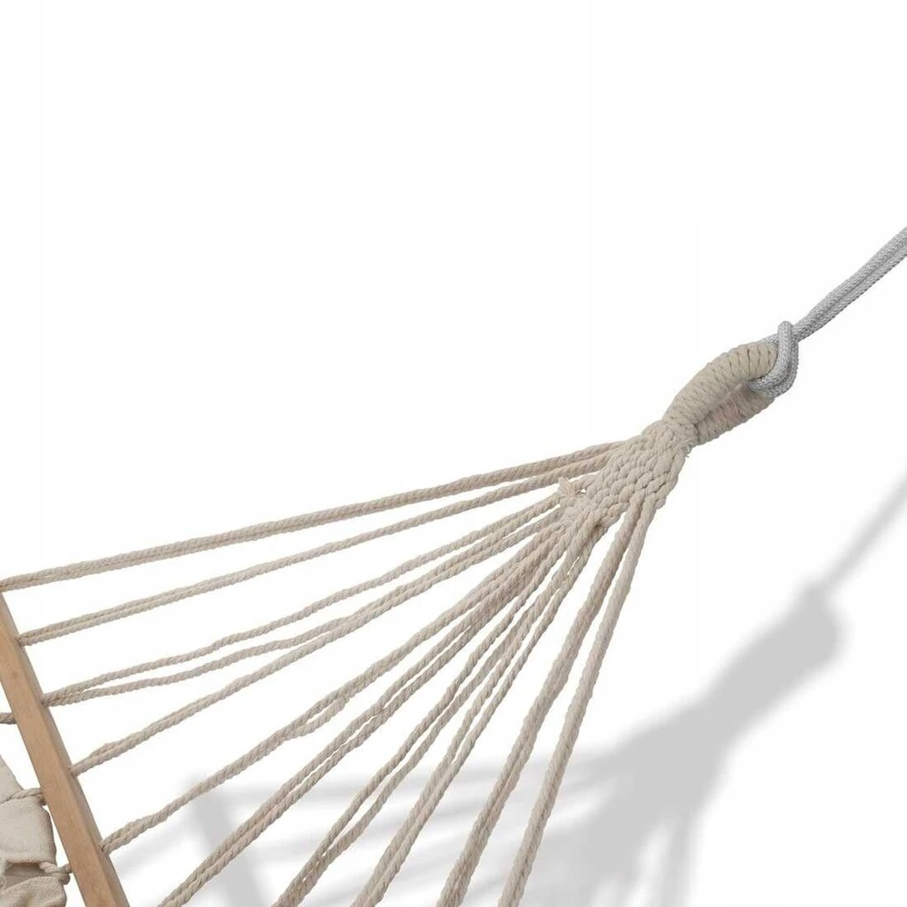Sodo hamakas su užvalkalu beige boho Tadar 200x100 cm