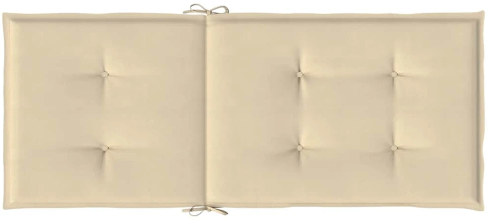 Sodo kėdės pagalvėlės, 4vnt., smėlio, 120x50x3cm, audinys