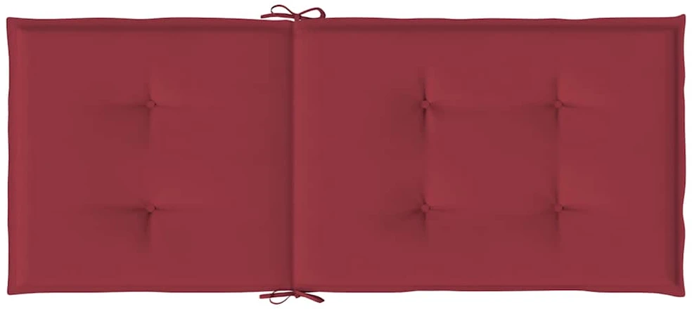 Sodo kėdės pagalvėlės, 6vnt., vyno, 120x50x3cm, audinys
