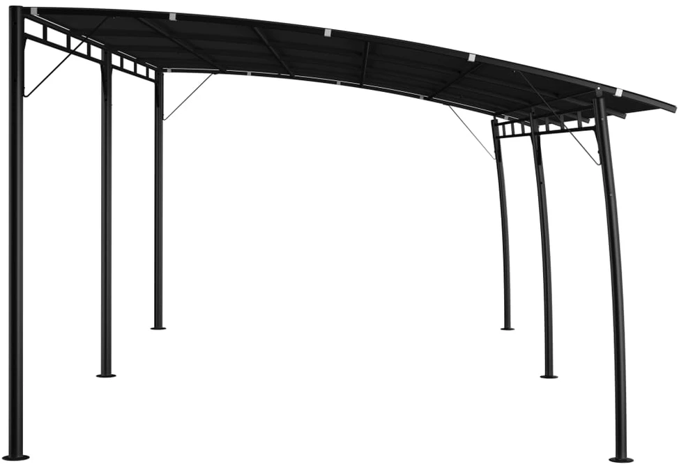 Sodo markizė nuo saulės, antracito spalvos, 6x3x2,55m