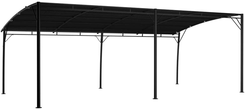 Sodo markizė nuo saulės, antracito spalvos, 6x3x2,55m